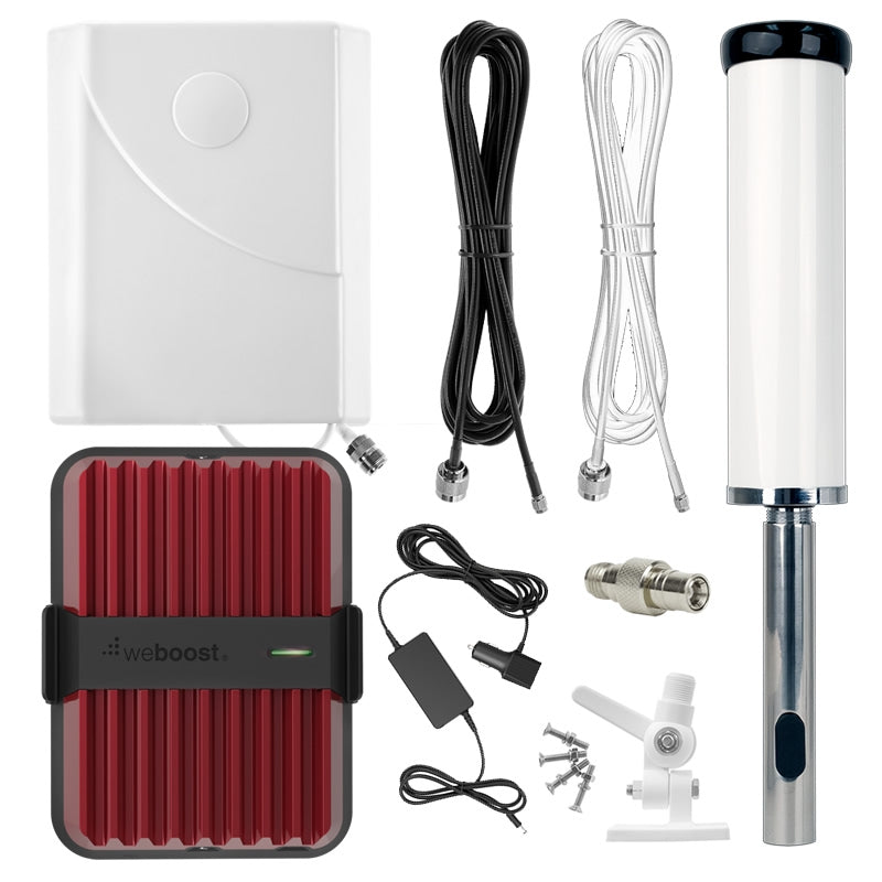 Drive Reach Extreme Marine Signal Booster Kit - All Components