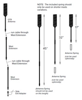 weBoost 304415 Trucker 4G Antenna with Mount [Discontinued]