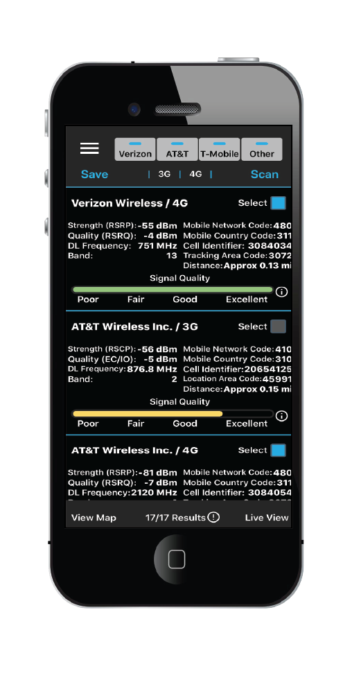 WilsonPro 5G Cellular Network Scanner with Hard Case | 910060