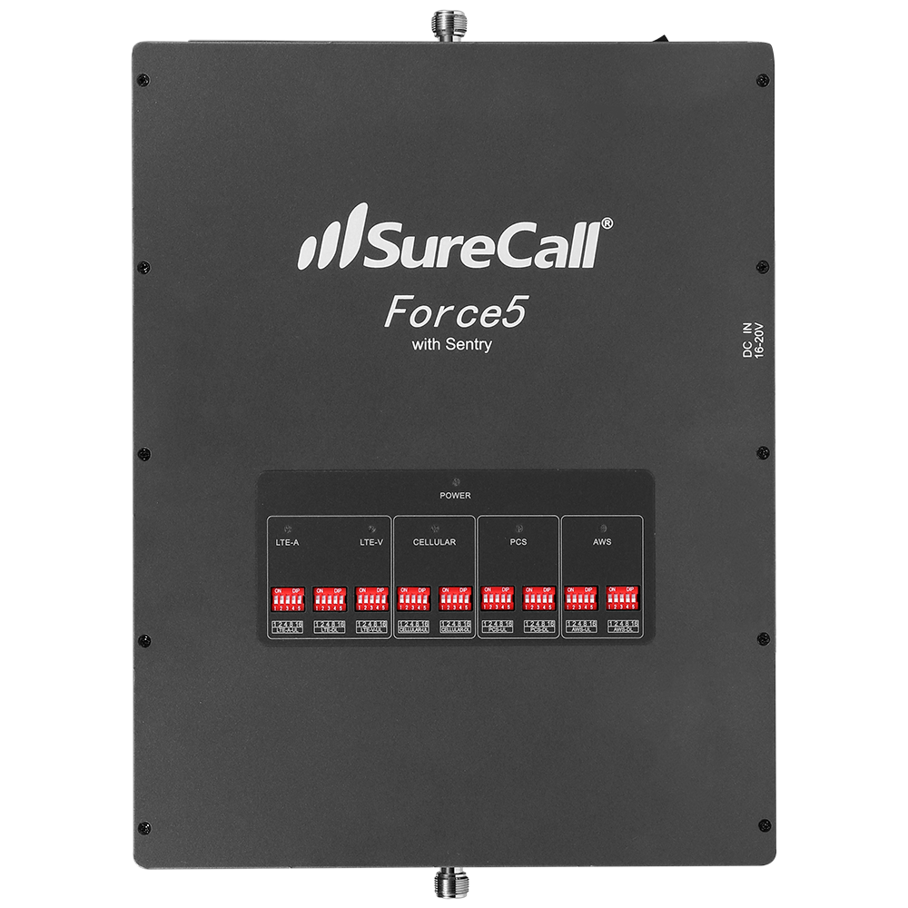 SureCall Force5 2.0 Enterprise Signal Booster for Voice, 3G & 4G LTE